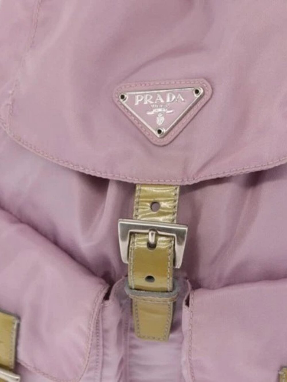 PRADA Backpack Nylon Pink Silver Auth 163327A - Picture 12 of 16
